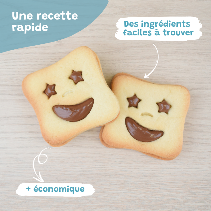 Le Biscuit Fourré étoilés - PrettyBiscuits.fr
