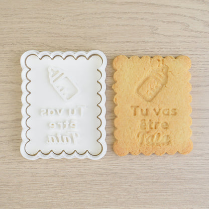 Petit-Beurre Tu vas être Tata - PrettyBiscuits.fr