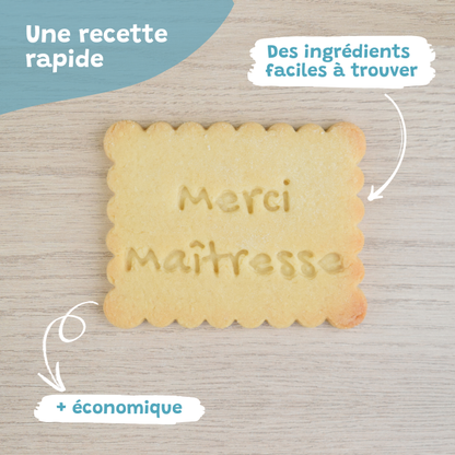 Petit-Beurre Merci Maitresse - PrettyBiscuits.fr