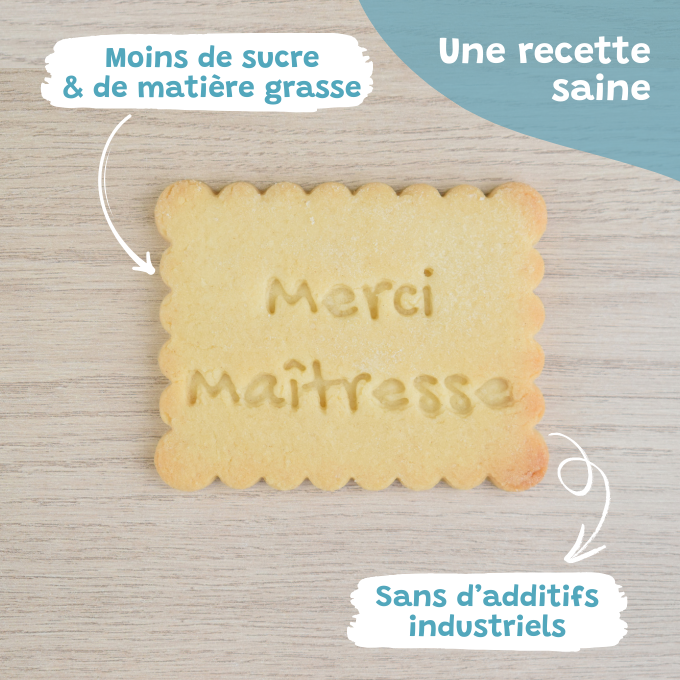 Petit-Beurre Merci Maitresse - PrettyBiscuits.fr