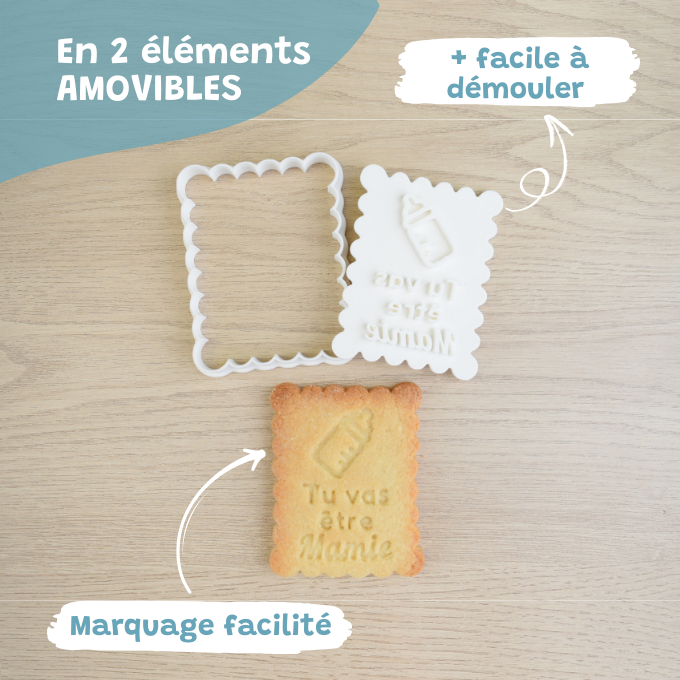 Petit-Beurre Tu vas être Maman - PrettyBiscuits.fr