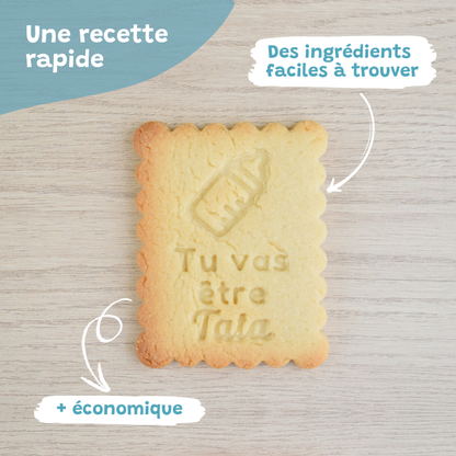 Petit-Beurre Tu vas être Tata - PrettyBiscuits.fr