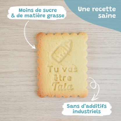 Petit-Beurre Tu vas être Tata - PrettyBiscuits.fr