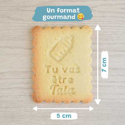 Petit-Beurre Tu vas être Tata - PrettyBiscuits.fr