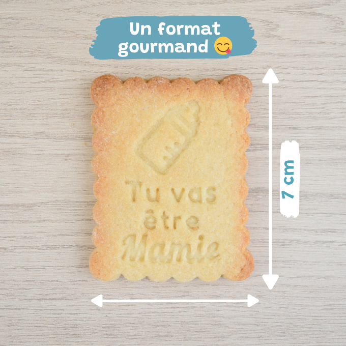 Petit-Beurre Tu vas être Mamie - PrettyBiscuits.fr