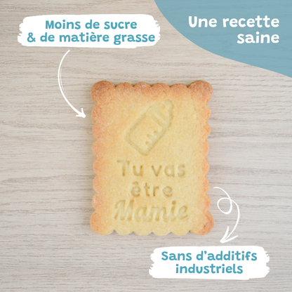 Petit-Beurre Tu vas être Mamie - PrettyBiscuits.fr
