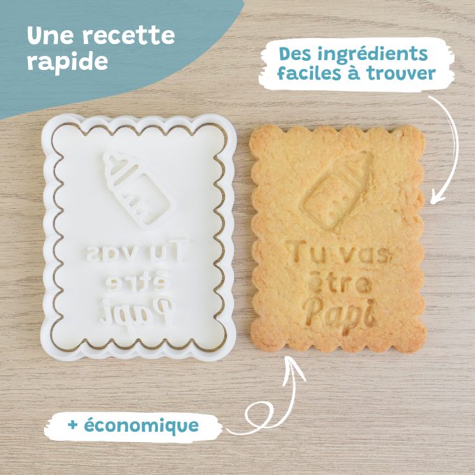 Petit-Beurre Tu vas être Papi - PrettyBiscuits.fr