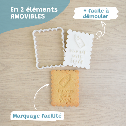 Petit-Beurre Tu vas être Papi - PrettyBiscuits.fr