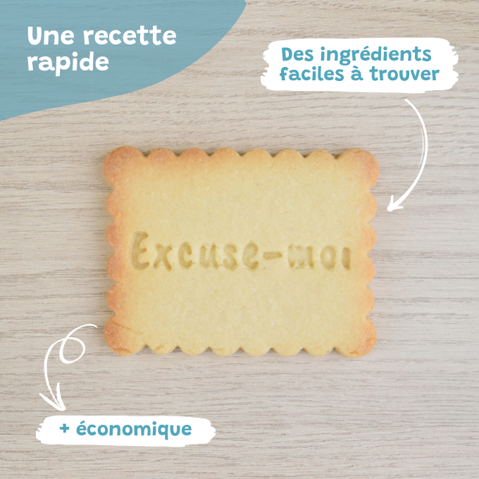 Le Petit-Beurre Excuse-moi - PrettyBiscuits.fr