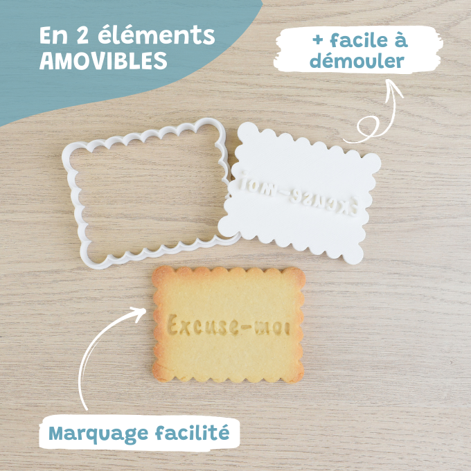 Le Petit-Beurre Excuse-moi - PrettyBiscuits.fr