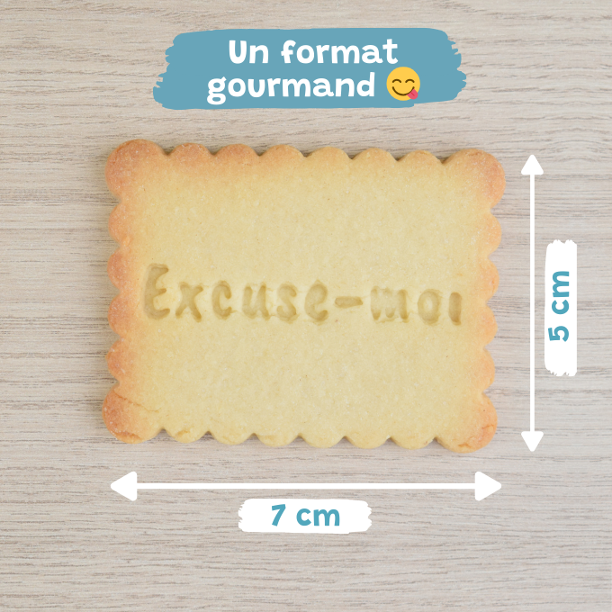Le Petit-Beurre Excuse-moi - PrettyBiscuits.fr