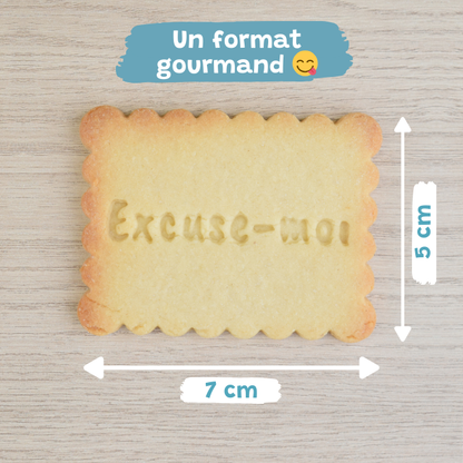 Le Petit-Beurre Excuse-moi - PrettyBiscuits.fr